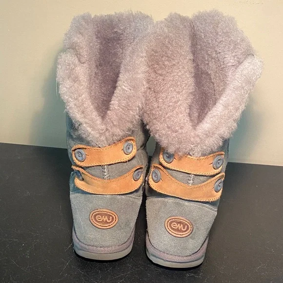 Emu Charcoal Boots with Camel Button Details. Ladies size 6 - Picture 4 of 13